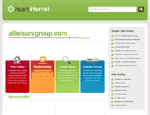Tablet Screenshot of allleisuregroup.com
